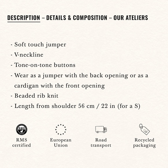 Sezane Barry Cardigan in Lilac - Picture 5 of 11